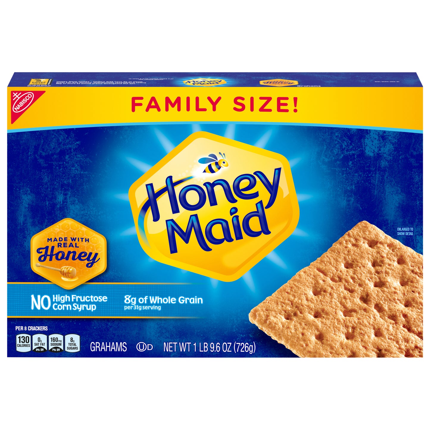 Honey Maid Grahams Family Size 25.6 Oz