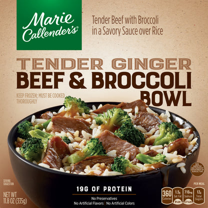 Marie Callender's Tender Ginger Beef & Broccoli Bowl 11.8 oz