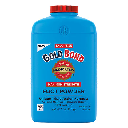 Gold Bond Unique Triple Action Relief Maximum Strength Foot Powder 4 oz