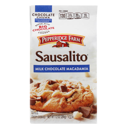 PEPPERIDGE FARM Sausalito Crispy Milk Chocolate Macadamia Cookies 7.2 oz
