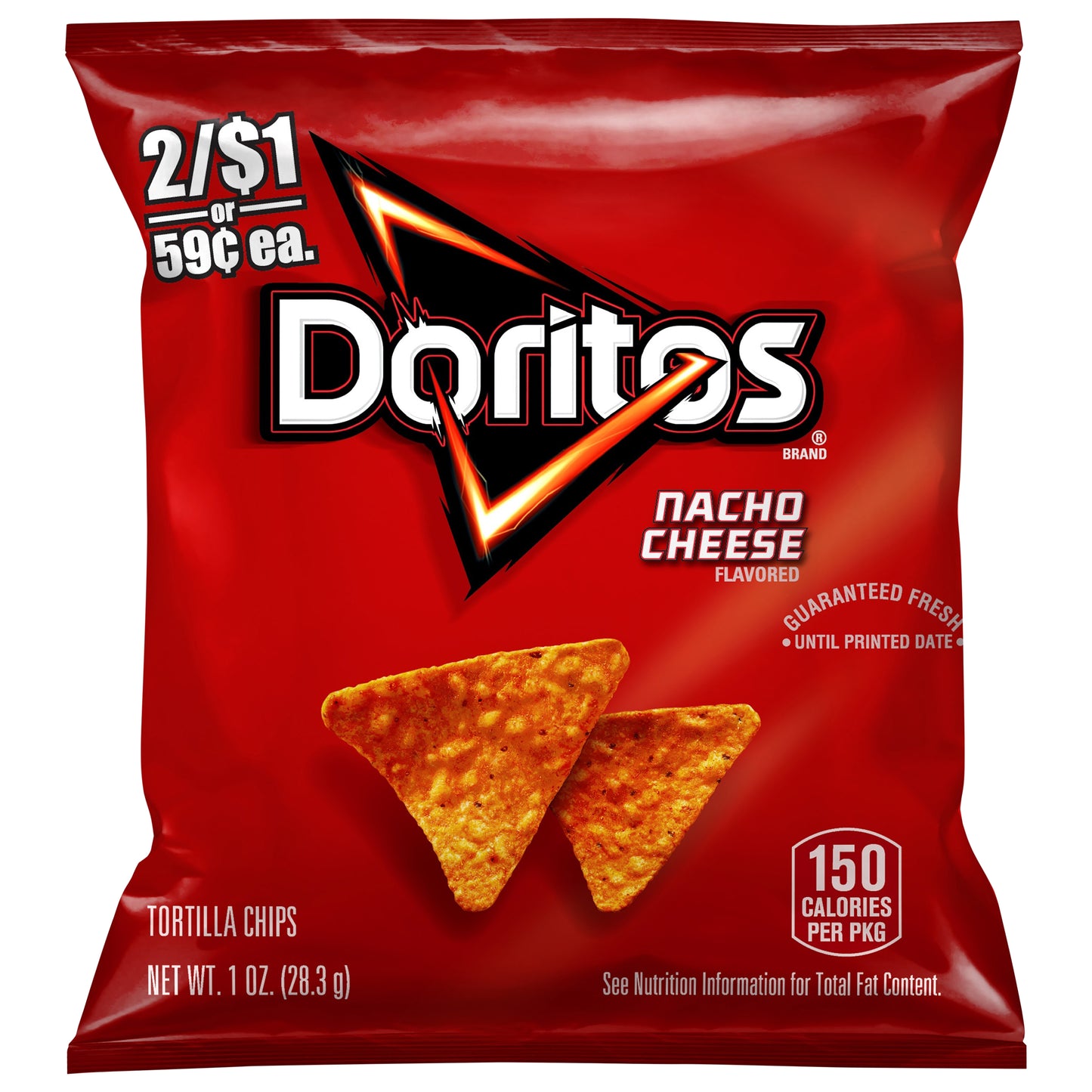 Doritos Nacho Cheese Flavored Tortilla Chips 1 oz