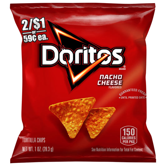 Doritos Nacho Cheese Flavored Tortilla Chips 1 oz