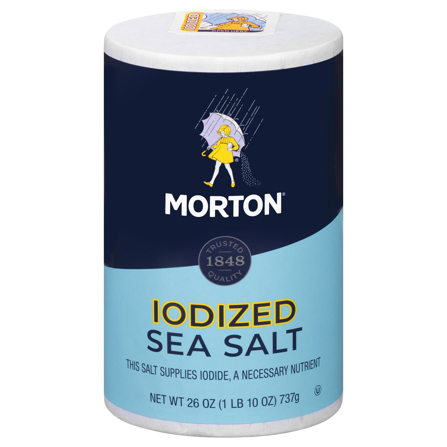 Morton Iodized Sea Salt 26 oz