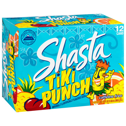 Shasta Caffeine Free Tiki Punch Soda 12 - 12 fl oz Cans