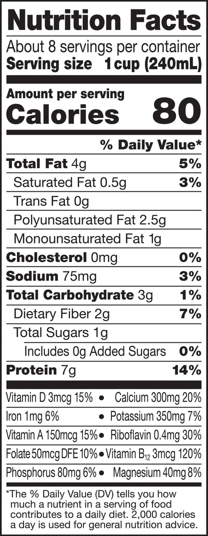 Silk® Organic Unsweet Soymilk 64 fl. oz. Carton