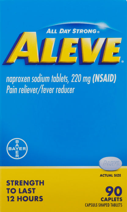 Aleve All Day Strong 220 mg Pain Reliever/Fever Reducer Caplets 90 ea