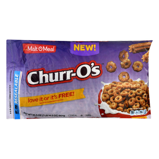 Malt O Meal Super Size Churr-O's Cereal 30.5 oz