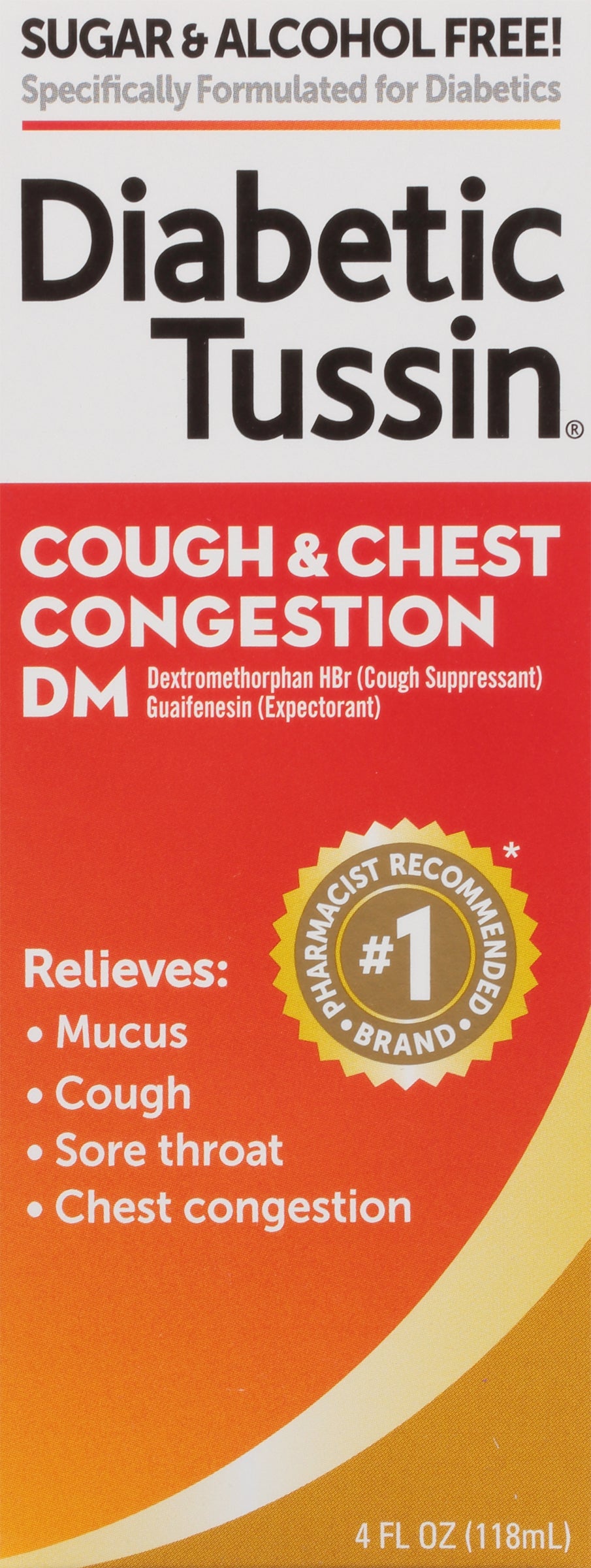Diabetic Tussin Cough & Chest Congestion DM 4 fl oz