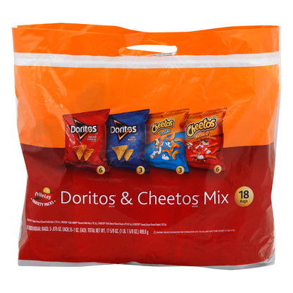 FRITO LAY Doritos & Cheetos Mix 18 ea