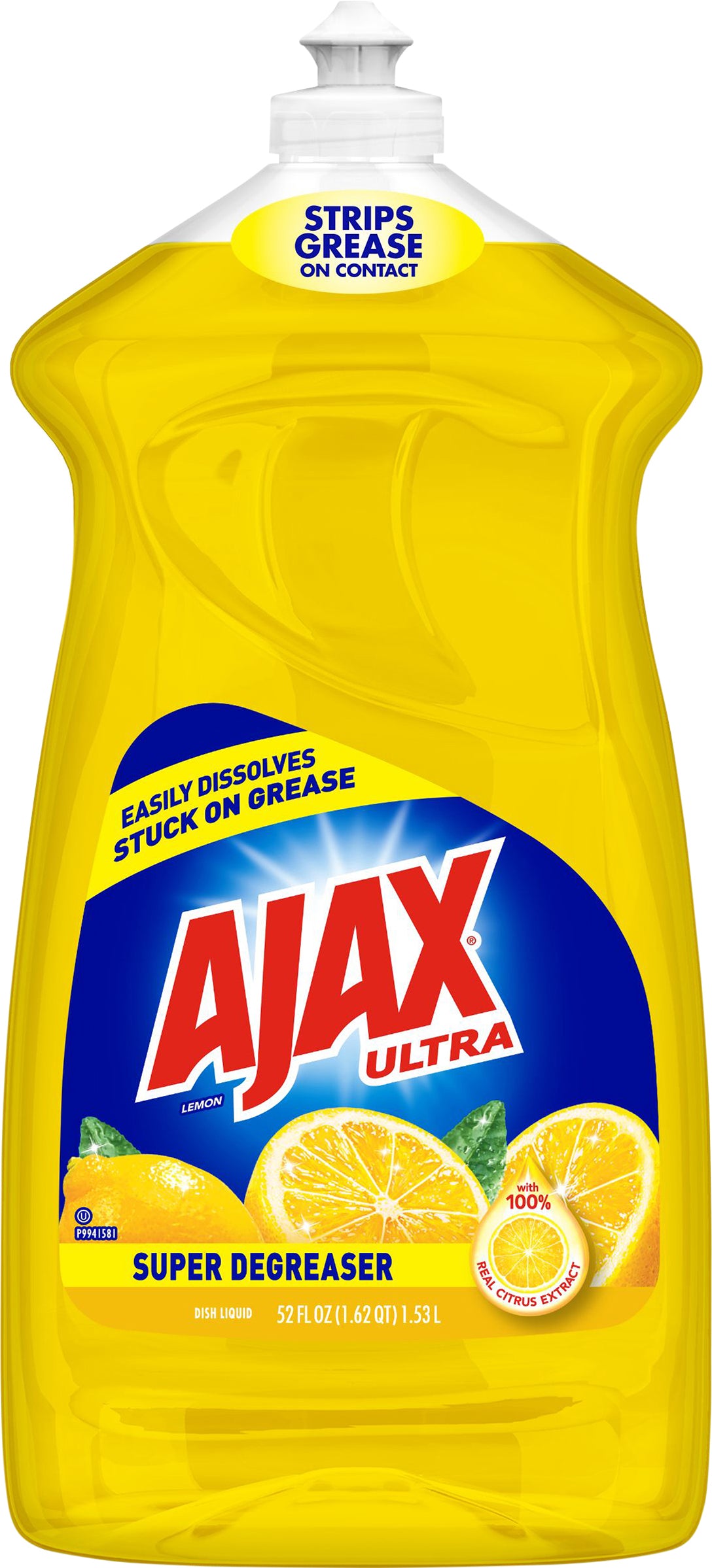 Ajax Ultra Super Degreaser Lemon Dish Liquid 52 fl oz Bottle