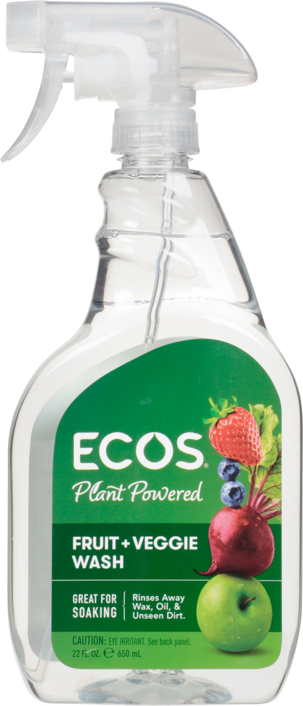 Ecos Plant Powered Fruit + Veggie Wash 22 fl oz