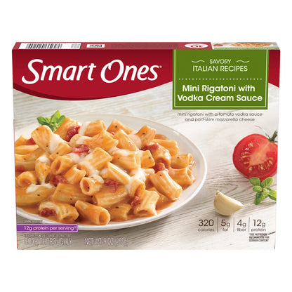 Smart Ones Mini Rigatoni With Vodka Cream Sauce, Frozen Meal, 9 oz Box