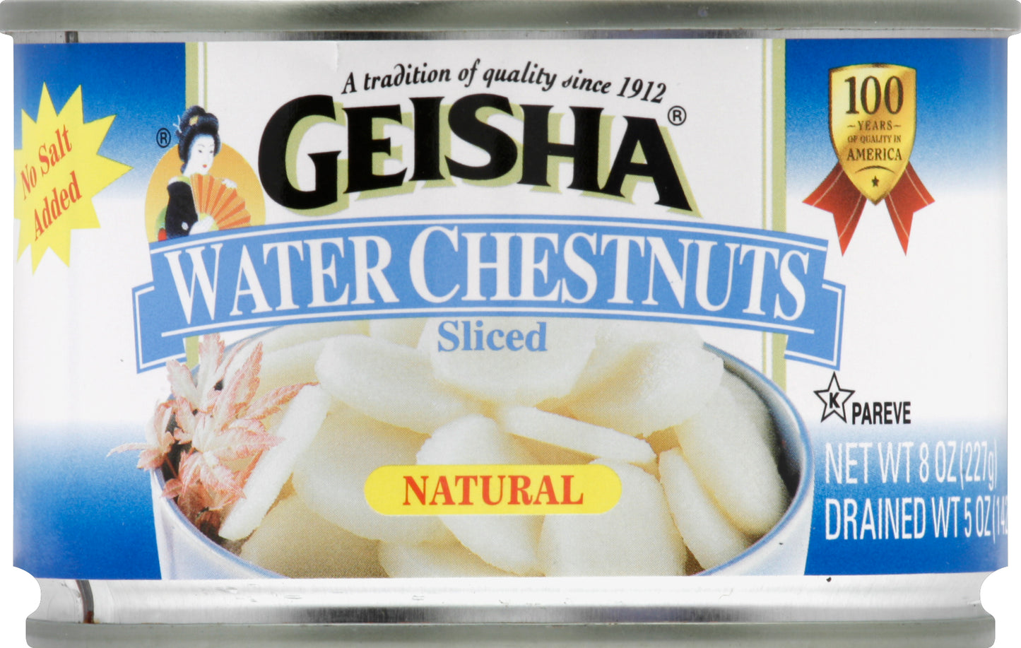 Geisha Water Chestnuts 8 oz