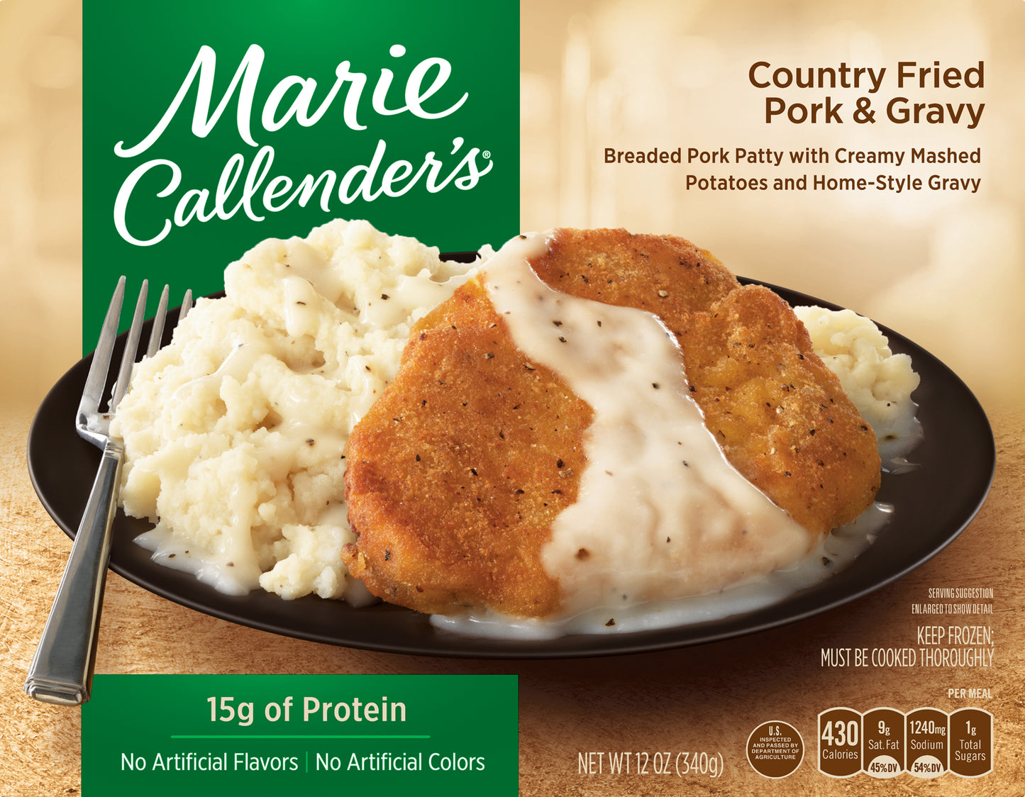 Marie Callender's Country Fried Pork & Gravy 12 oz