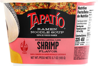 Tapatio Shrimp Flavor Ramen Noodle Soup 3.7 oz