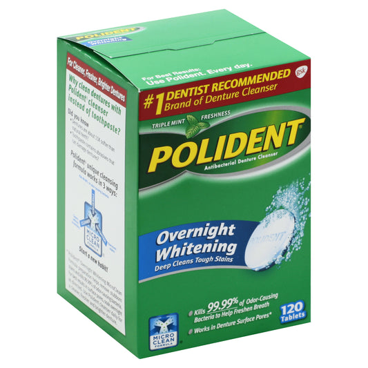 Polident Denture Cleanser 120 ea