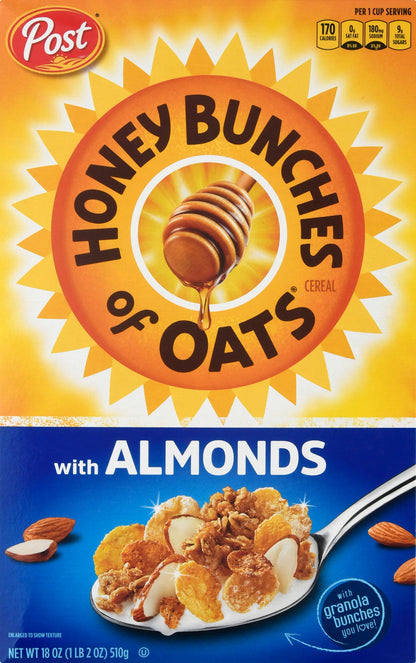 Honey Bunches Of Oats With Almonds Cereal 18 oz
