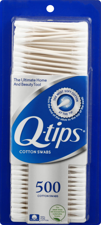 Q Tips Cotton Swabs 500 ea