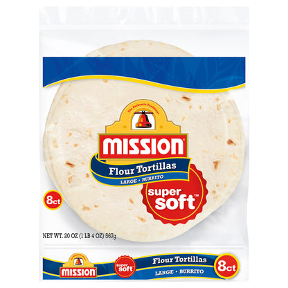 Mission Burrito Flour Tortillas, 8 Count