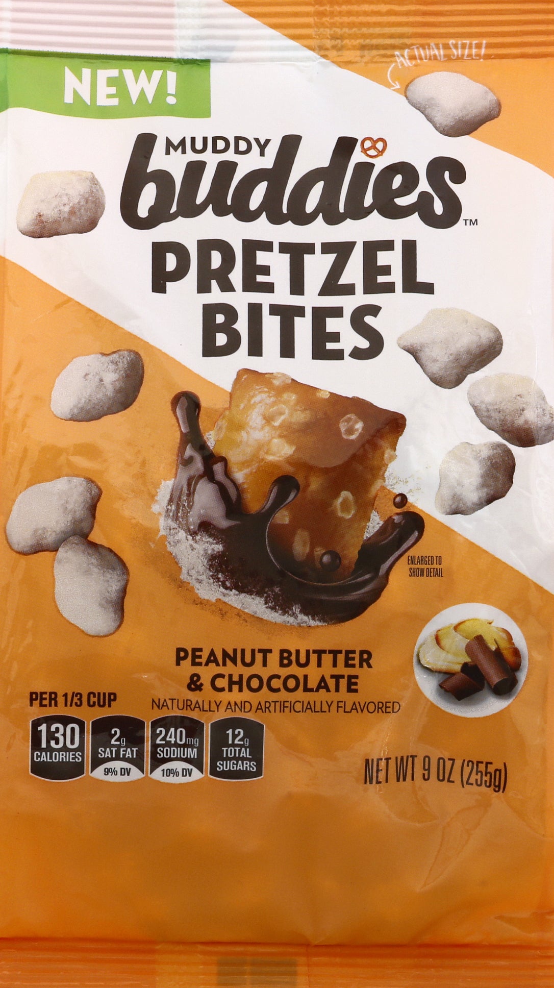 Muddy Buddies Peanut Butter & Chocolate Pretzel Bites 9 oz