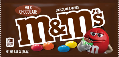 M&M's Milk Chocolate Candies 1.69 oz Bag