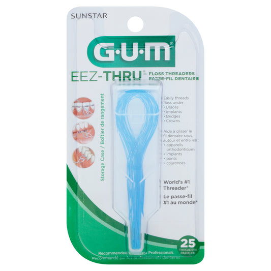 GUM Eez-Thru Floss Threaders 25 ea
