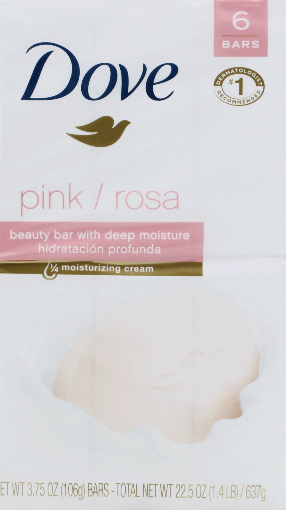 Dove Pink Beauty Bar 6 ea