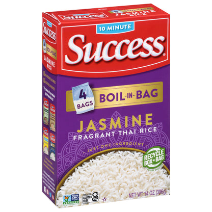 Success Boil-in-Bag Jasmine Fragrant Thai Rice 4 ea