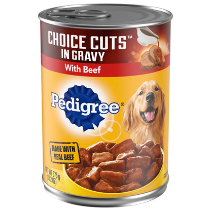 Pedigree® Choice Cuts™ in Gravy with Beef Dog Food 13.2 oz. Can