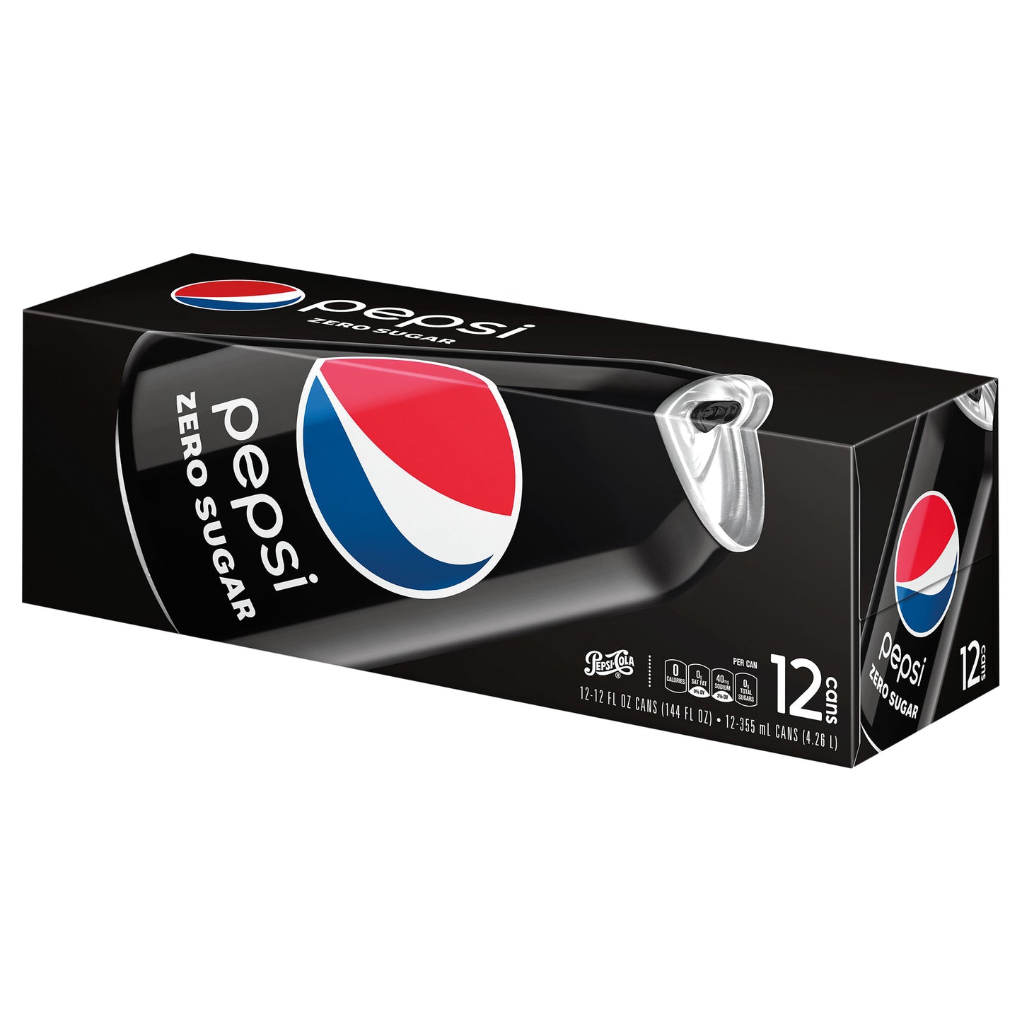 Pepsi Zero Sugar Soda Cola 12 Fl Oz 12 Count Cans