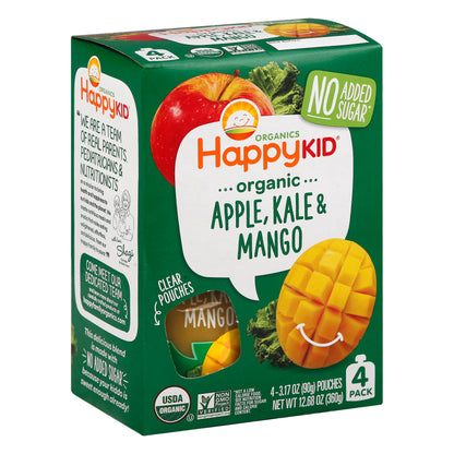 Happy Kid Organic Apple, Kale & Mango 4 ea