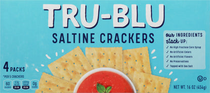 Tru-Blu Saltine Crackers 4 Packs