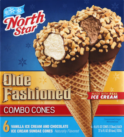 North Star Combo Sundae Cones 6 ea