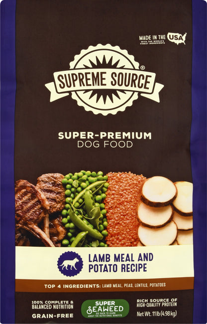 Supreme Source Super-Premium Lamb Meal and Potato Recipe Dog Food 11 lb
