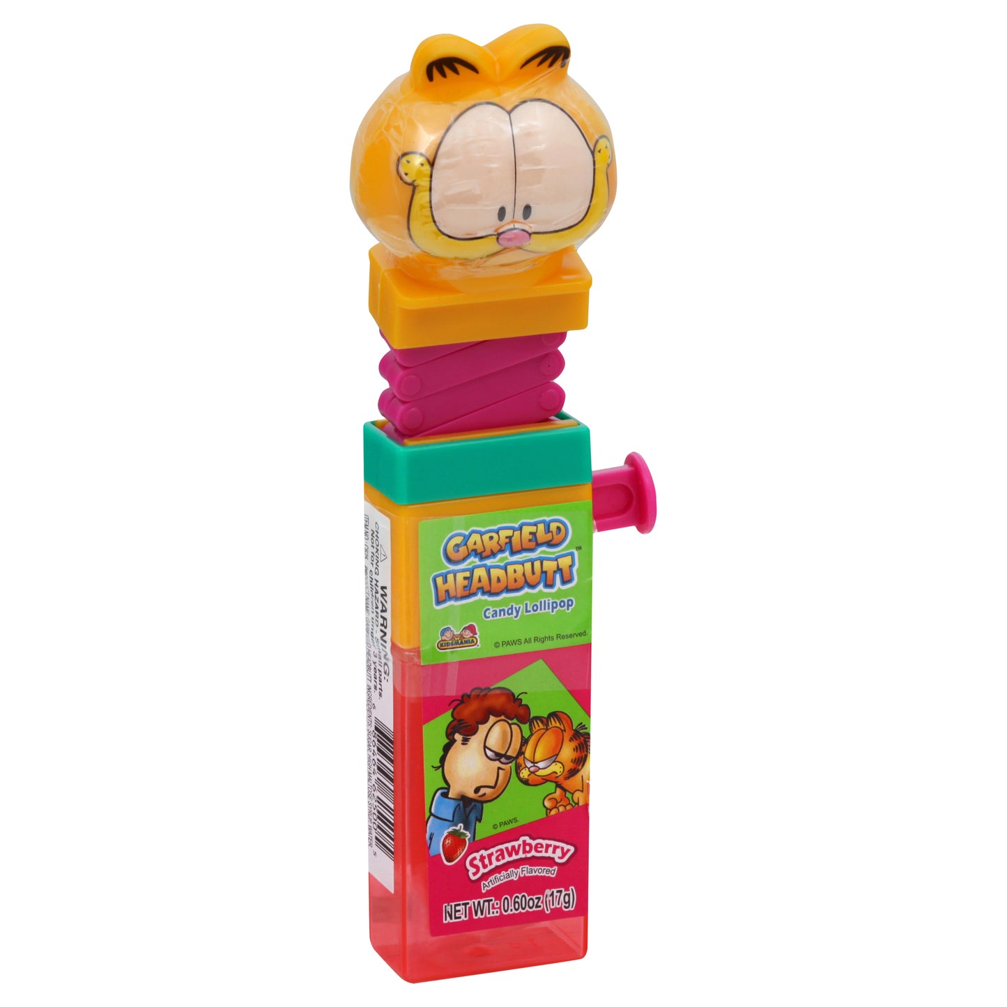 Garfield Headbutt Candy Lollipop 0.60 oz