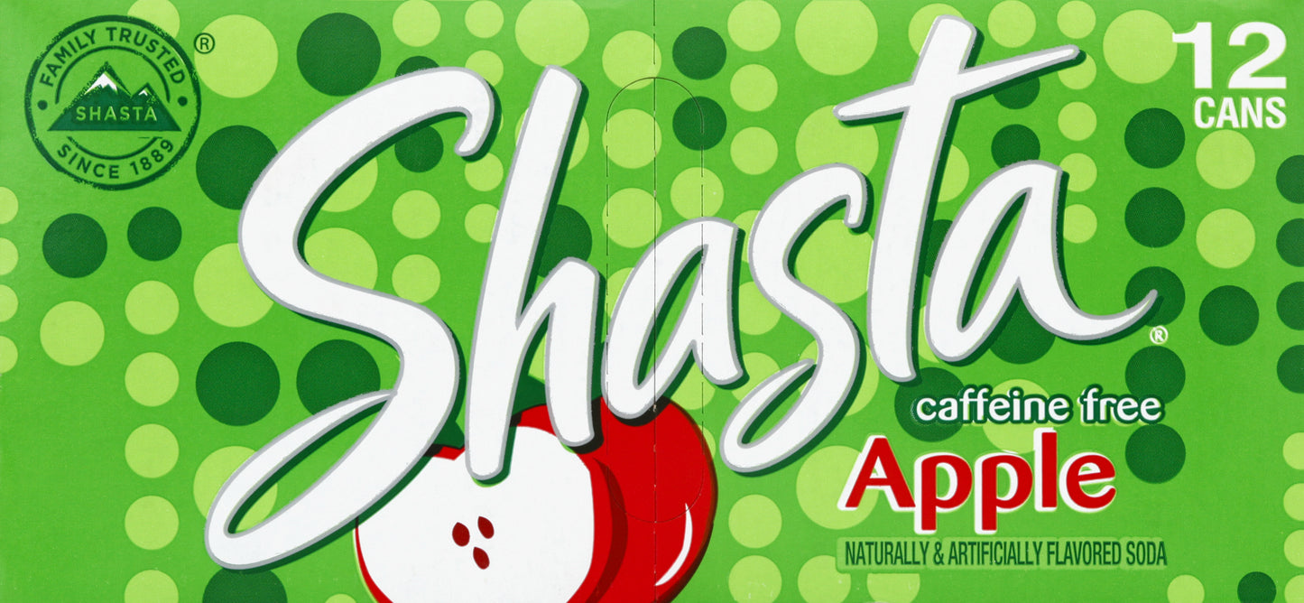 Shasta Apple Soda 12 ea