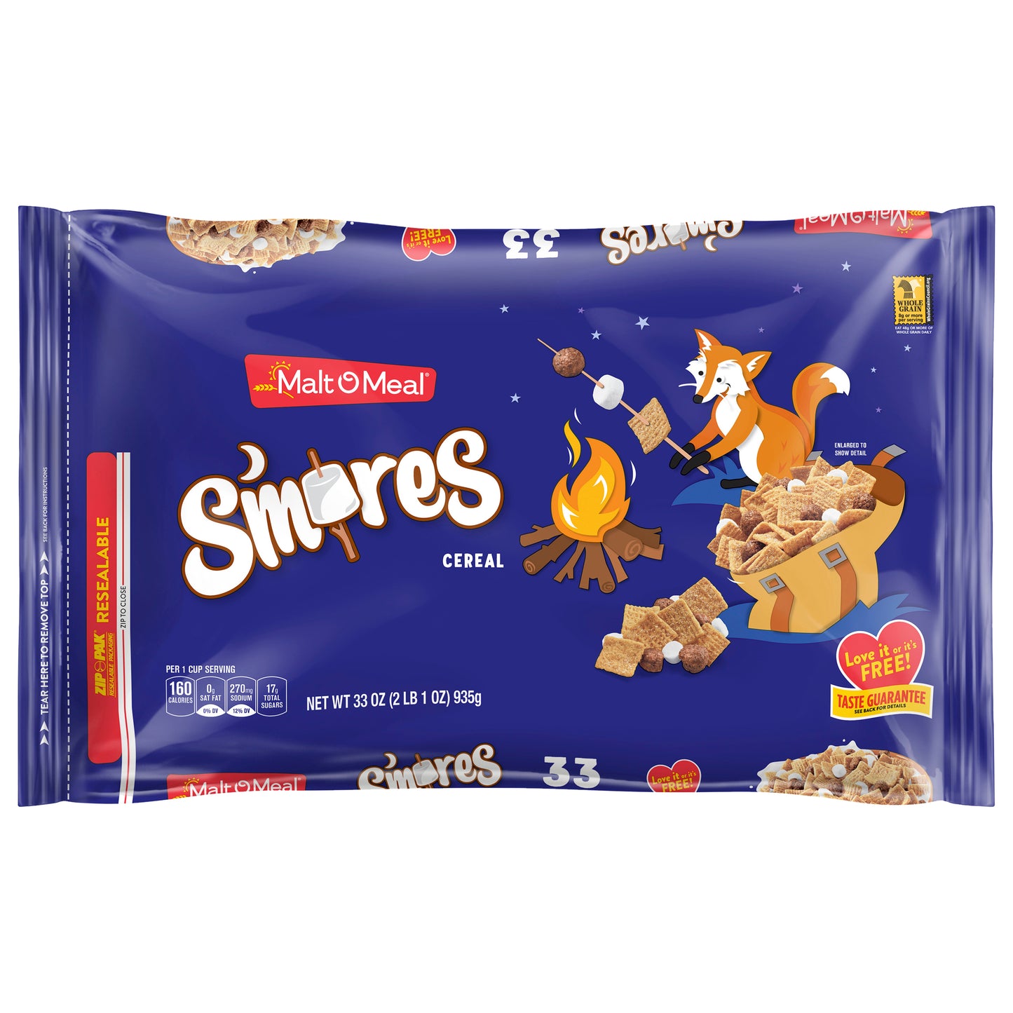Malt O Meal Super Size S'mores Cereal 33 oz