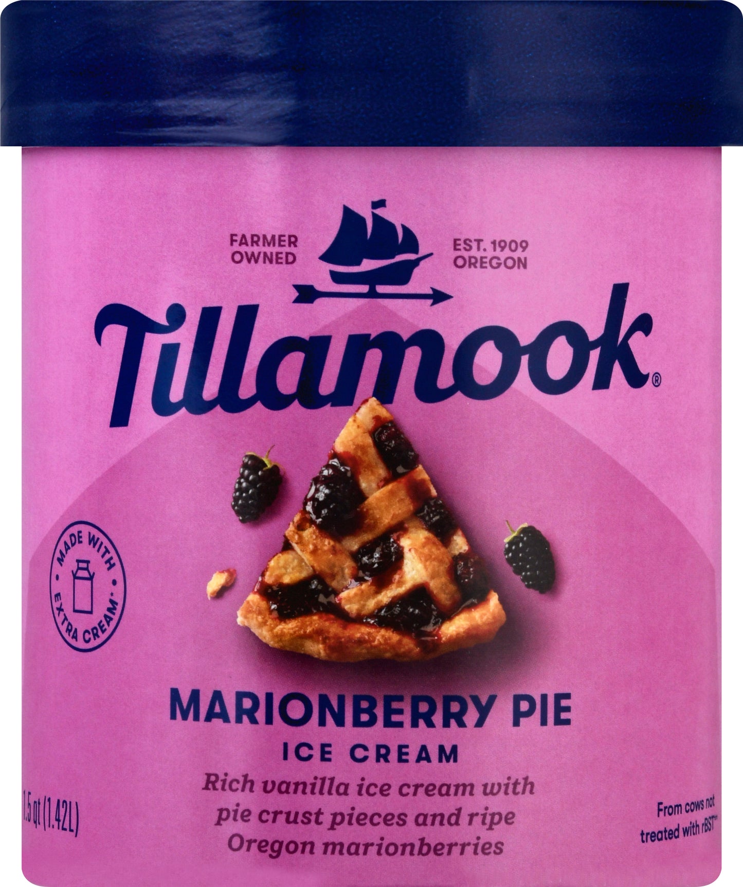 Tillamook Marionberry Pie Ice Cream 1.5 qt