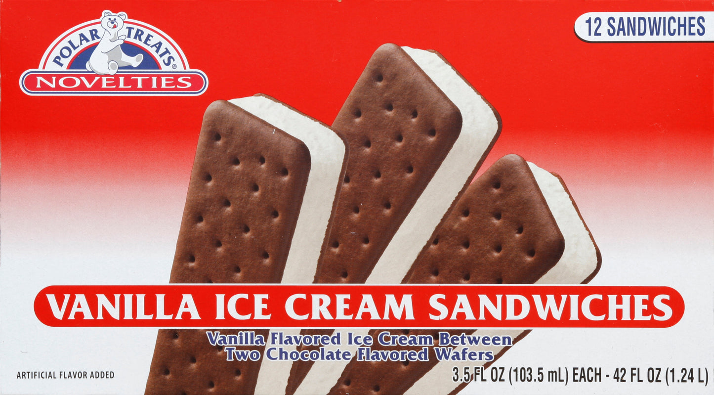 Polar Treats Ice Cream Sandwiches 12 ea