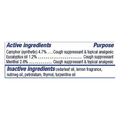 Vicks VapoRub Lemon Scent Ointment 1.76 oz
