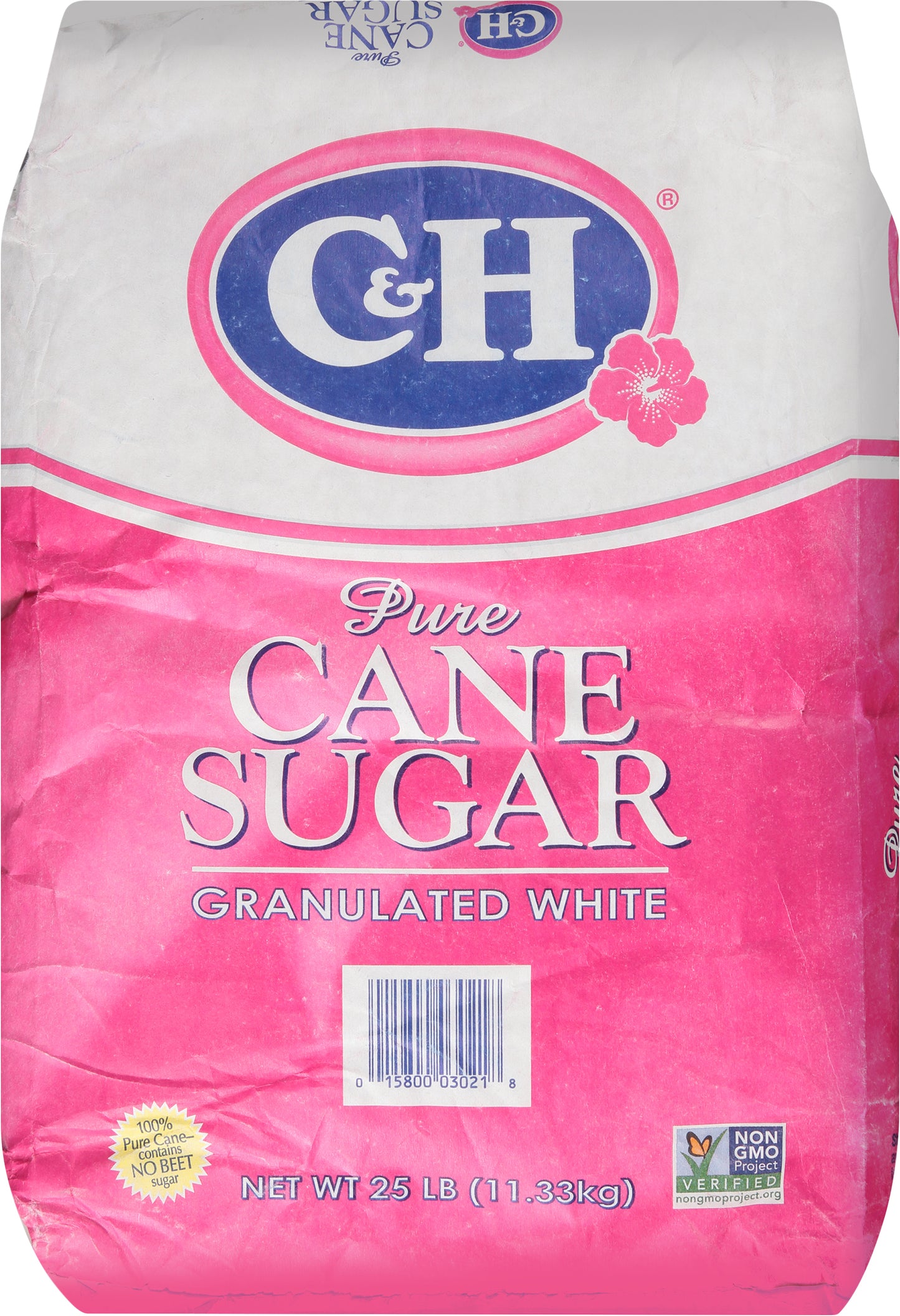 C&H® Granulated White Pure Cane Sugar 25 lb. Bag