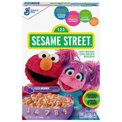 Sesame Street 123 Berry Cereal 12 oz Box
