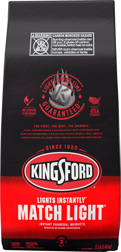 Kingsford Match Light Instant Charcoal Briquets 12 lb