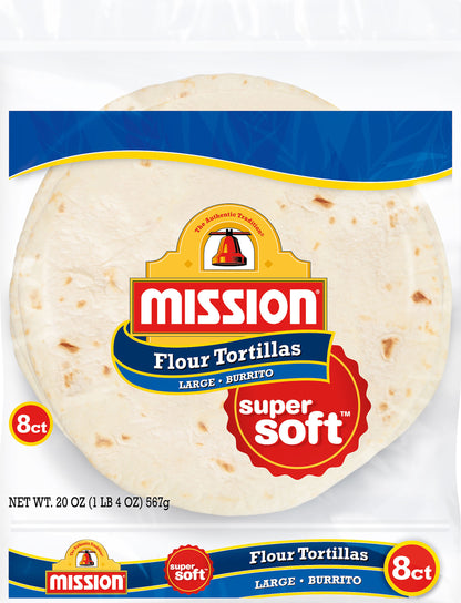 Mission Burrito Flour Tortillas, 8 Count
