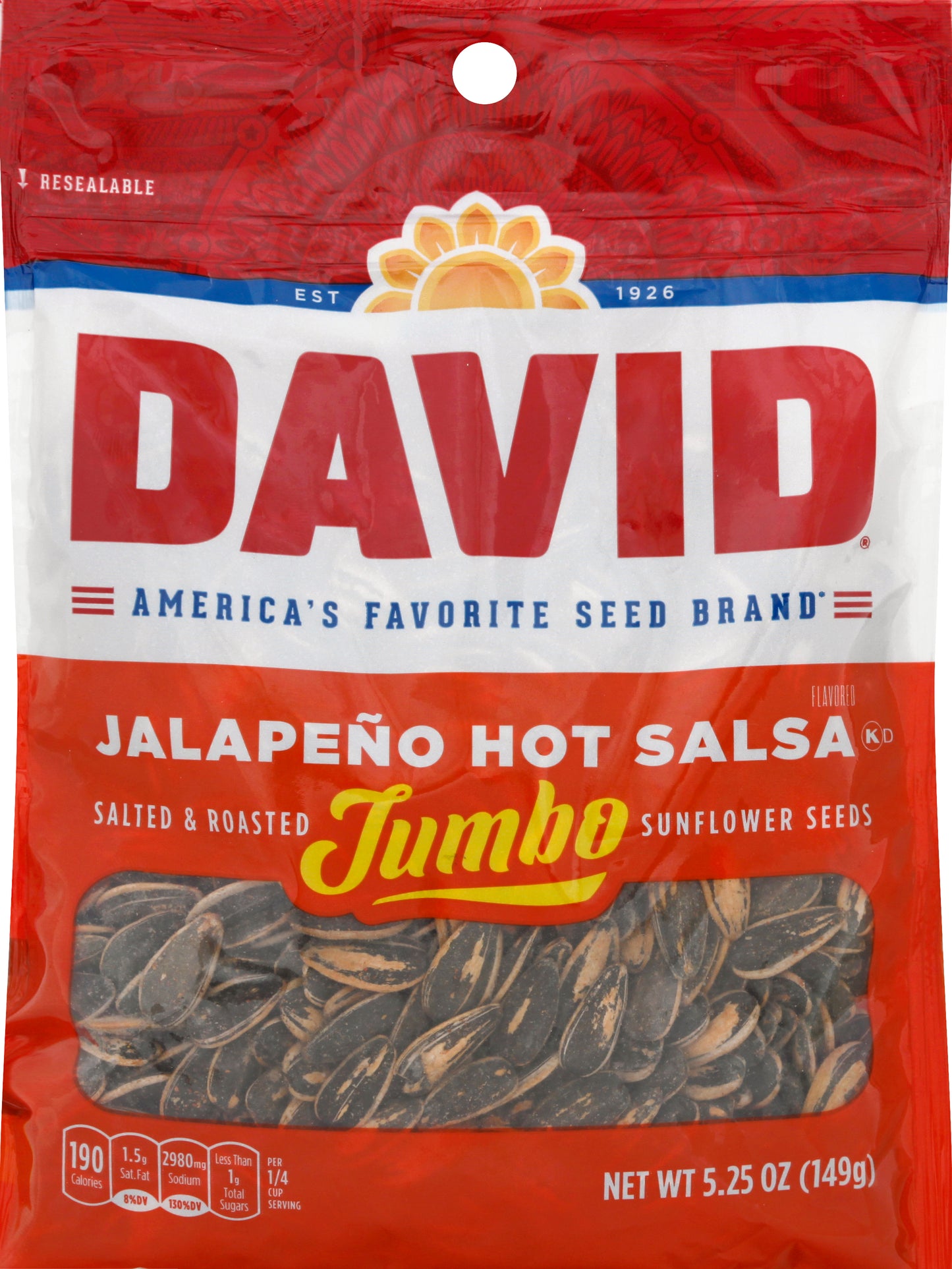 David Sunflower Seeds 5.25 oz
