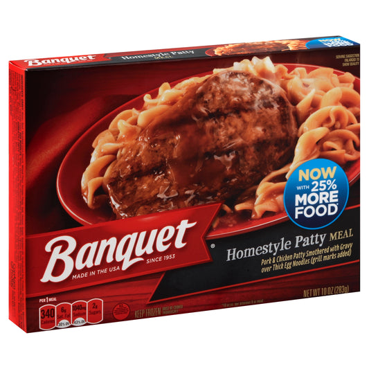 Banquet Homestyle Patty Meal 10 oz