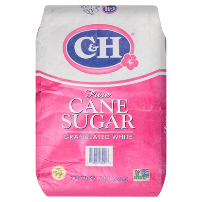 C&H® Granulated White Pure Cane Sugar 25 lb. Bag