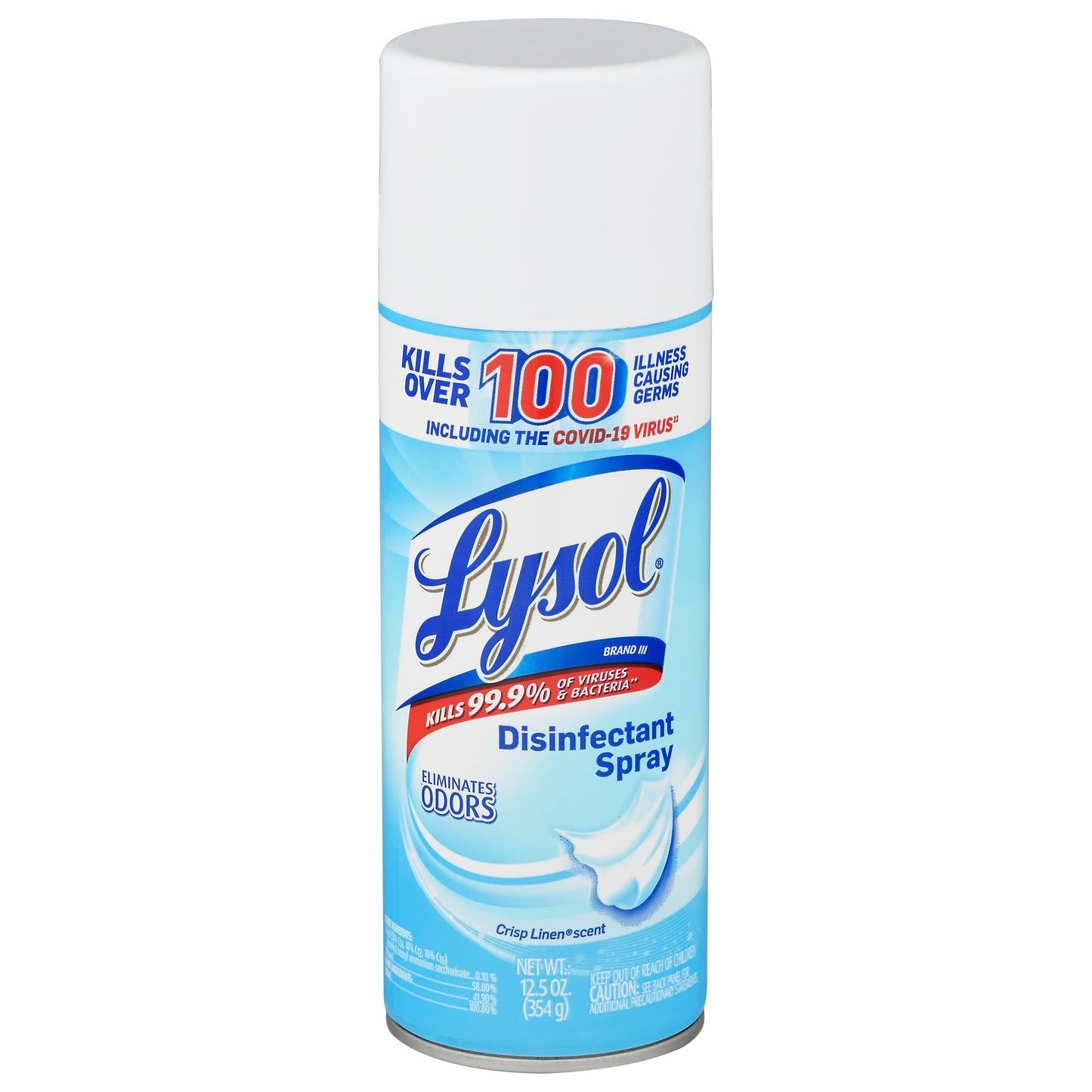 Lysol Crisp Linen Scent Disinfectant Spray 12.5 oz