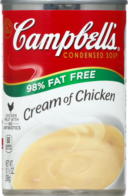 Campbell's 98% Fat Free Cream of Chicken Condensed Soup 10.5 oz