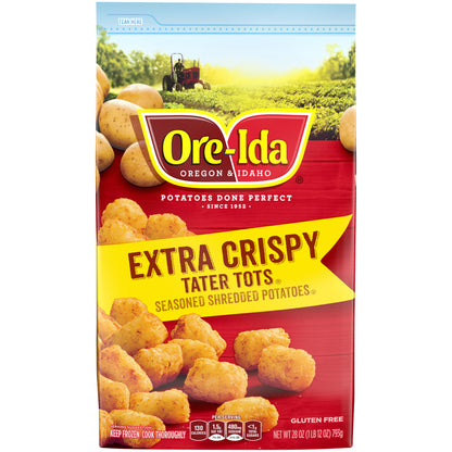 Ore-Ida Extra Crispy TATER TOTS, 28 oz Bag